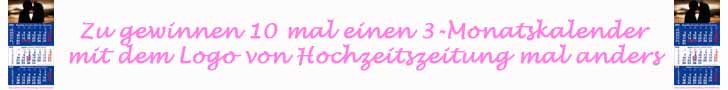 Hochzeitszeitung mal anders - Gewinnspiel