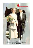 Eine sehr schoene und ausgefallenen Goldhochzeitszeitung von Edeltraut und Horst H&ouml;gemann http://pegasusundco.de