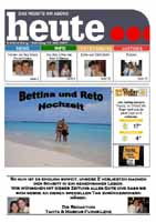 Eine sehr schoene und ausgefallenen Hochzeitszeitung von Bettina & Reto http://www.matalofy.ch/