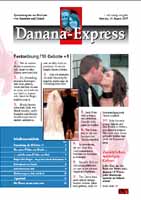 Eine sehr schoene und ausgefallenen Hochzeitszeitung von Anastasia & Daniel http://www.danana.ch/home.pdf