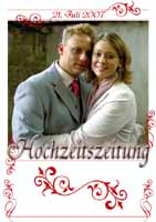 Eine sehr schoene und ausgefallenen Hochzeitszeitung von Nadine und Sven http://www.primus-welt.de