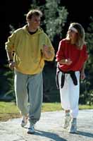 Paar beim Joggen