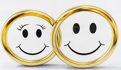 Ringe, Eheringe, Smileys, Ehe, Symbol, Gold, Goldring, Gold-Hochzeit