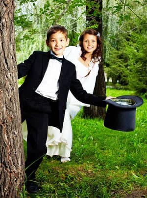 Kinder bei der Hochzeit