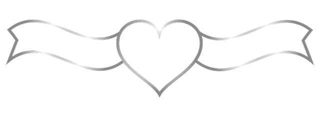 Banner, Herz, Hochzeit, Gold, Platte