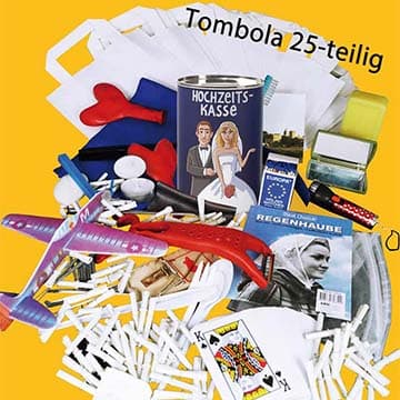 Bestellen Sie hier das Hochzeitsspiel - Scherztombola